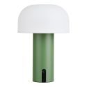 Lampe à poser extérieure rechargeable en polypropylène vert et blanc - SOLAM
