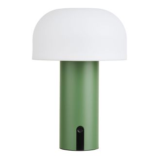 Lampe à poser extérieure rechargeable en polypropylène vert et blanc - SOLAM