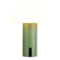 Lampe à poser extérieure rechargeable en polypropylène vert et blanc - SOLAM