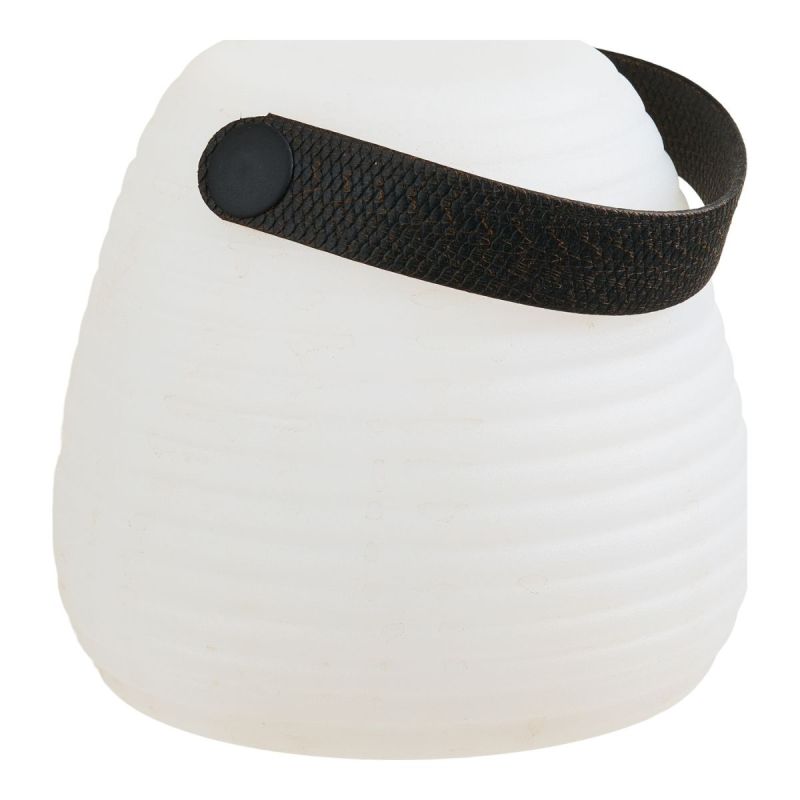 Lampe de jardin rechargeable forme oeuf Ø13cm en polyéthylène avec anse - DERBIA