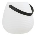 Lampe de jardin rechargeable forme oeuf Ø21cm en polyéthylène avec anse - DERBIA
