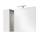 Miroir blanc et aspect béton 110cm - ARTURO