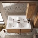 Miroir aspect bois finition Mercure 122cm - ZEUS