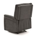 Fauteuil relax électrique tissu polyester gris foncé - MELILLA