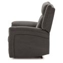 Fauteuil relax électrique tissu polyester gris foncé - MELILLA