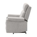 Fauteuil relax releveur électrique tissu gris clair - MACIANA
