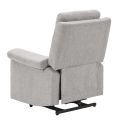 Fauteuil relax releveur électrique tissu gris clair - MACIANA