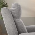 Fauteuil relax releveur électrique tissu gris clair - MACIANA