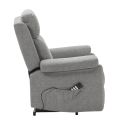 Fauteuil relax releveur électrique tissu gris-vert - MACIANA