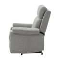 Fauteuil relax releveur électrique tissu gris-vert - MACIANA