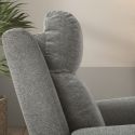 Fauteuil relax releveur électrique tissu gris-vert - MACIANA