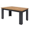 Table allongeable 180/230cm aspect bois Denver pieds anthracite - COLT