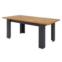 Table allongeable 180/230cm aspect bois Denver pieds anthracite - COLT