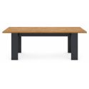 Table allongeable 180/230cm aspect bois Denver pieds anthracite - COLT