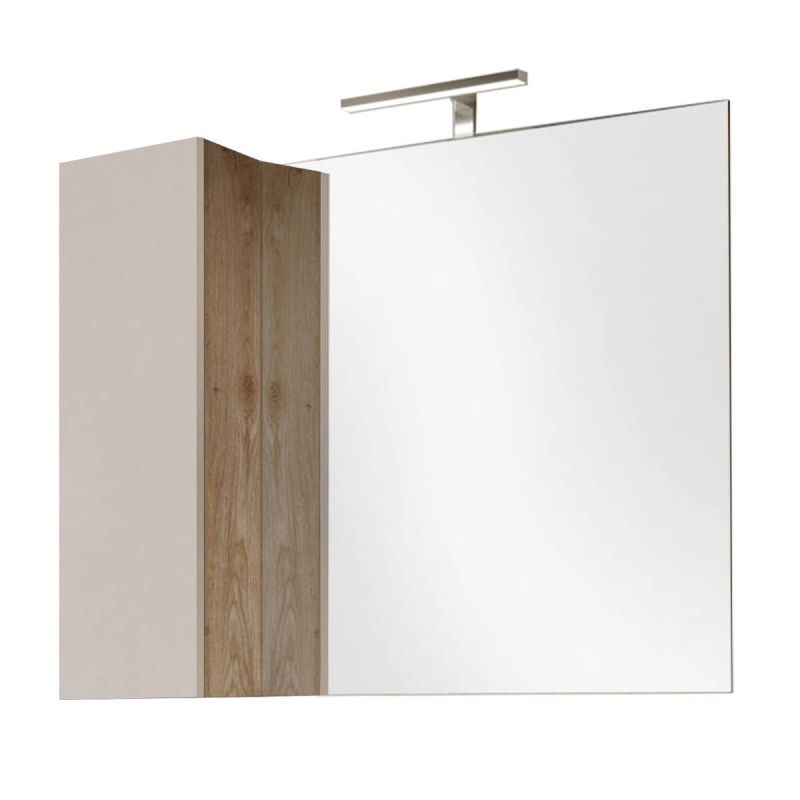 Miroir beige et aspect bois finition Cadiz 92cm - ARTURO