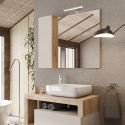 Miroir beige et aspect bois finition Cadiz 92cm - ARTURO