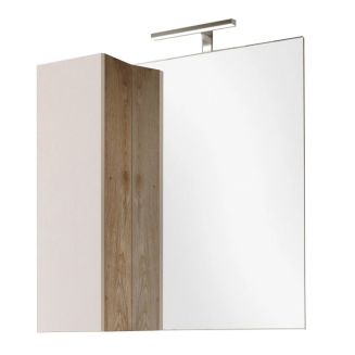 Miroir beige et aspect bois finition Cadiz 78cm - ARTURO