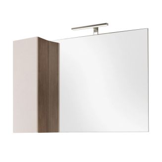 Miroir beige et aspect bois finition Mercure 110cm - ARTURO