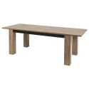 Table allongeable 180/230cm aspect chêne miel et noir mat - SÉLÈNE