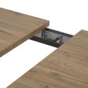 Table allongeable 180/230cm aspect chêne miel et noir mat - SÉLÈNE