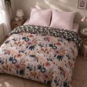 CAPUK - Couette Imprimée Motifs Rétro 240x220 cm + 2 Taies d'oreiller 60x60 cm