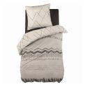 BELEM - Parure de Lit Coton Motifs Ethniques Housse de Couette 140x200cm + Taie d'Oreiller