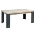 Séjour table + buffet finition chêne clair et gris ardoise - HADÈS