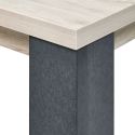 Séjour table + buffet finition chêne clair et gris ardoise - HADÈS