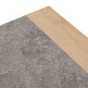 Ensemble table basse et meuble TV aspect chêne clair et granit gris - AZYA