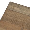 Ensemble table basse et meuble TV aspect bois rustique et métal noir - CHIARA