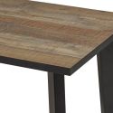 Ensemble table basse et meuble TV aspect bois rustique et métal noir - CHIARA