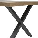 Ensemble séjour complet aspect chêne artisan et noir graphite - URBAL