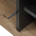 Ensemble table basse et meuble TV aspect chêne miel et noir - SÉLÈNE