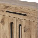 Séjour complet avec buffet 4P aspect bois Canyon décor tasseaux - BARTON