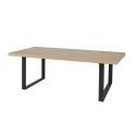 Séjour complet avec buffet 4P aspect bois Canyon décor tasseaux - BARTON