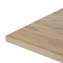 Séjour table 170cm avec buffet 3P aspect bois Canyon décor tasseaux - BARTON