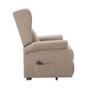 Fauteuil releveur relax électrique tissu waterproof beige - ALCANTI