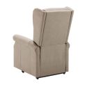 Fauteuil releveur relax électrique tissu waterproof beige - ALCANTI