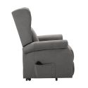 Fauteuil releveur relax électrique tissu waterproof gris foncé - ALCANTI