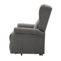 Fauteuil releveur relax électrique tissu waterproof gris foncé - ALCANTI