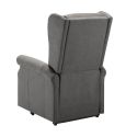 Fauteuil releveur relax électrique tissu waterproof gris foncé - ALCANTI