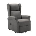 Fauteuil releveur relax électrique tissu waterproof gris foncé - ALCANTI
