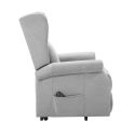 Fauteuil releveur relax électrique tissu waterproof gris clair - ALCANTI