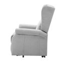 Fauteuil releveur relax électrique tissu waterproof gris clair - ALCANTI