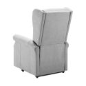 Fauteuil releveur relax électrique tissu waterproof gris clair - ALCANTI