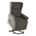 Fauteuil releveur relax électrique tissu waterproof gris foncé - ALCANTI