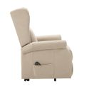 Fauteuil releveur relax électrique tissu waterproof ivoire - ALCANTI