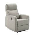 Fauteuil relax électrique tissu waterproof gris clair - MERIAL