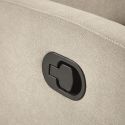 Fauteuil relax manuel tissu waterproof ivoire - MERIAL
