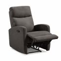 Fauteuil relax manuel tissu waterproof gris foncé - MERIAL